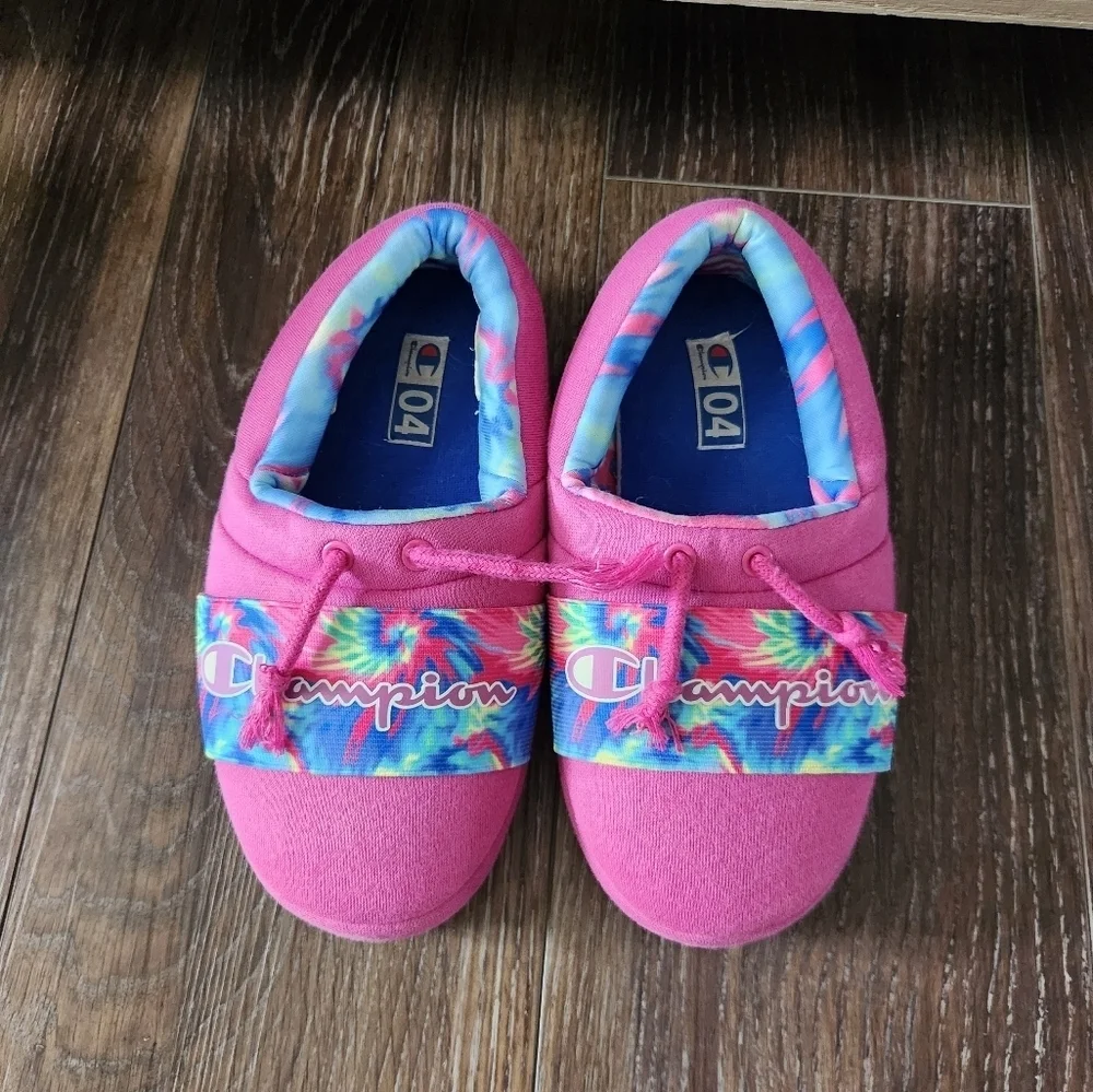 Champion Kids' Pink Slip-On Shoes Slippers Size 4Y